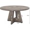 47-Inch Round Wooden Dining Table with Scratch-Resistant Surface for Kitchen or Living Room